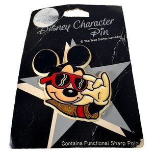 The Walt Disney Company Character Pin‎ MICKEY MOUSE Sunglasses Vintage Gibson